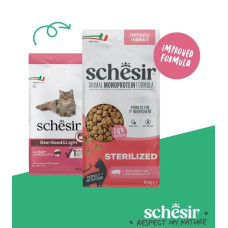 Schesir Sterilized Ham, 10kg - bezgraudu sausā barība ar šķiņķi sterilizētiem kaķiem un kaķiem ar lieko svaru
