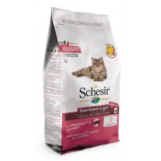 Schesir Sterilized & Light Ham, 1.5kg - sausā barība ar šķiņķi sterilizētiem kaķiem un kaķiem ar lieko svaru
