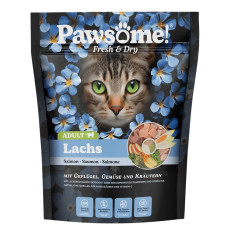 Pawsome! Adult Lachs, 750g - bezgraudu sausā barība ar lasi pieaugušiem kaķiem