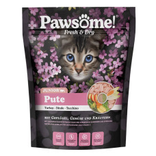 Pawsome! Junior Pute, 750g - bezgraudu sausā barība ar tītaru kaķēniem