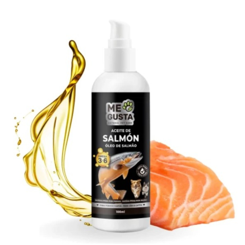Me Gusta Salmon Oil, 100ml - lašu eļļa suņiem un kaķiem