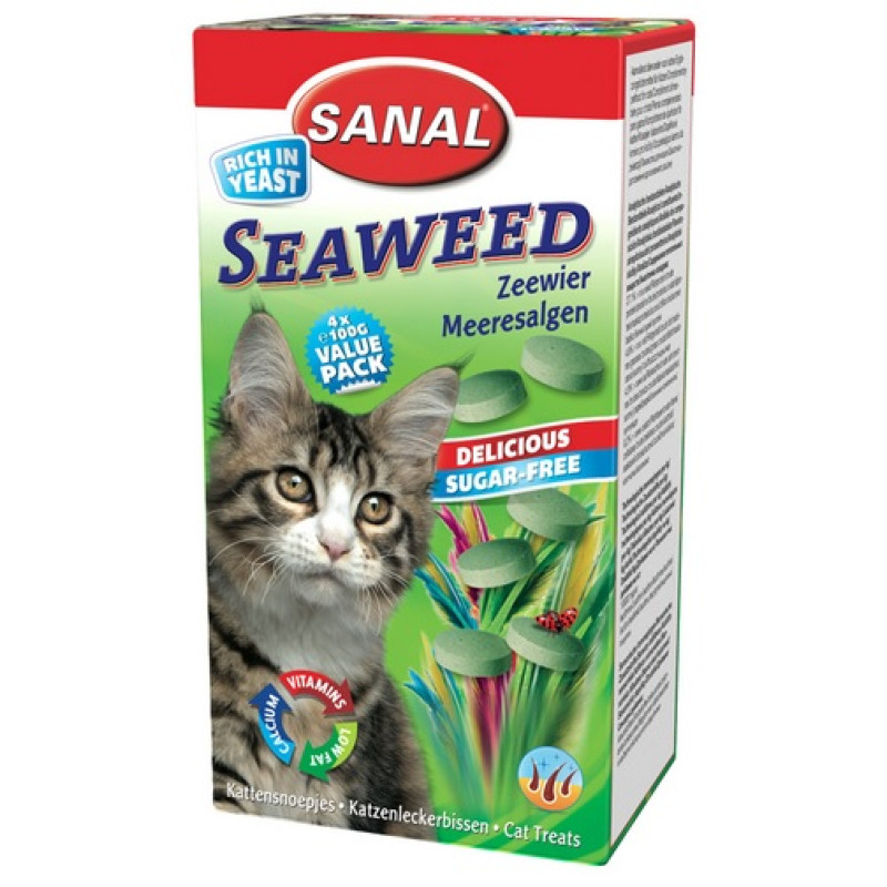 Sanal Seaweed, 50g - vitamīni ar jūras aļģēm kaķēniem un kaķiem