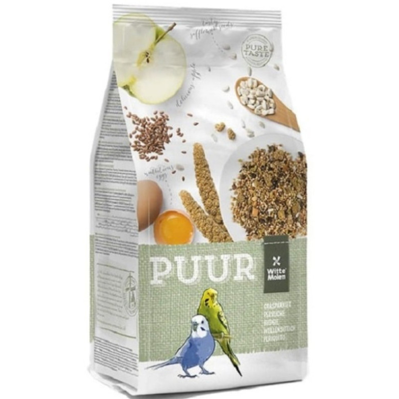 Witte Molen Puur Budgie, 750g - Premium barība viļņainajiem papagaiļiem