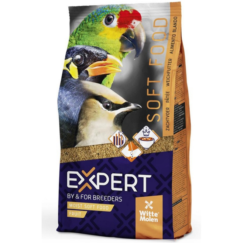 Witte Molen Expert Moist Soft Food Fruit, 1kg - mīksta mitra barība ar augļiem