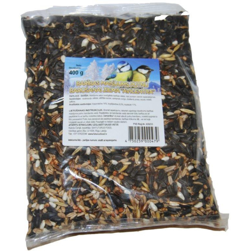 Maisījums putnu barošanai ziemā "Avicentra", 400g