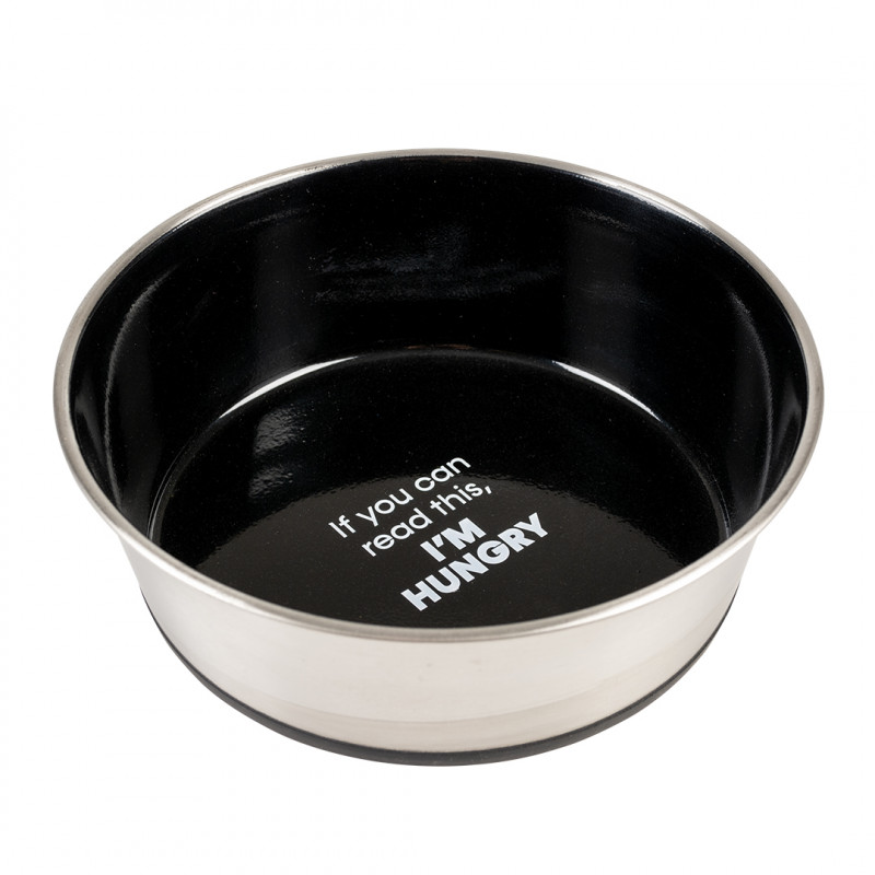 Duvo Plus Bowl I'm hungry, 450ml - bļoda ar neslīdošu pamatni