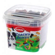 SANAL Coachy Bones (2cm), 100g - mīkstie gardumi ar vistu un liellopu