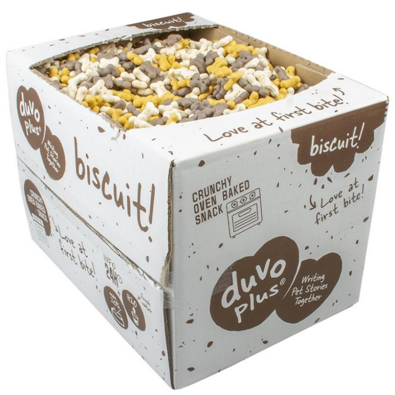 Duvo Plus Biscuit Mini Bones, 10kg - biskvīta cepumi suņiem