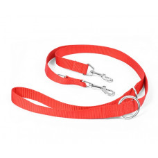 Trixie Classic Adjustable Neilon Leash Red, 15mm/2m - daudzfunkcionālā pavada