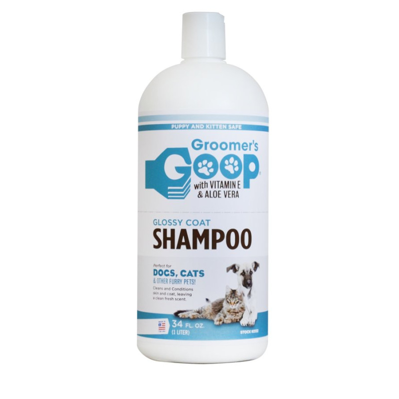 Groomer`s Goop Glossy Coat Shampoo, 1L - šampūns kažoka spīdumam un mirdzumam