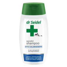 Dr. Seidel Shampoo with Chlorhexidine, 220ml - šampūns ar hlorheksidīnu ādas iekaisumu ārstēšanai
