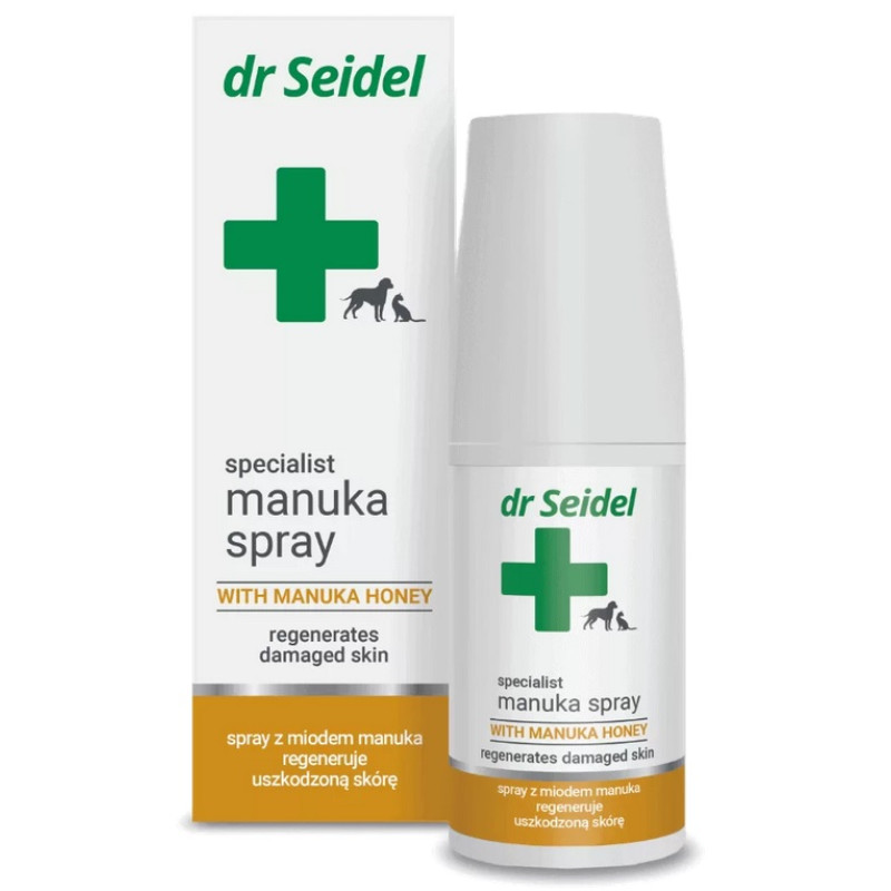Dr.Seidel Manuka Spray, 50ml - līdzeklis ar manukas medu ādas bojājumu ārstēšanai