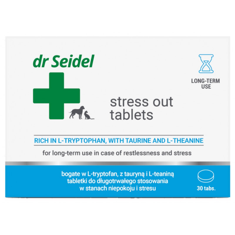 Dr.Seidel Stress Out, 30tbl - nomierinošas tabletes ilgstošai lietošanai trauksmes un stresa apstākļos