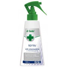 Dr. Seidel Spray with Chlorhexidine, 100ml - līdzeklis ar hlorheksidīnu ādas iekaisumu ārstēšanai