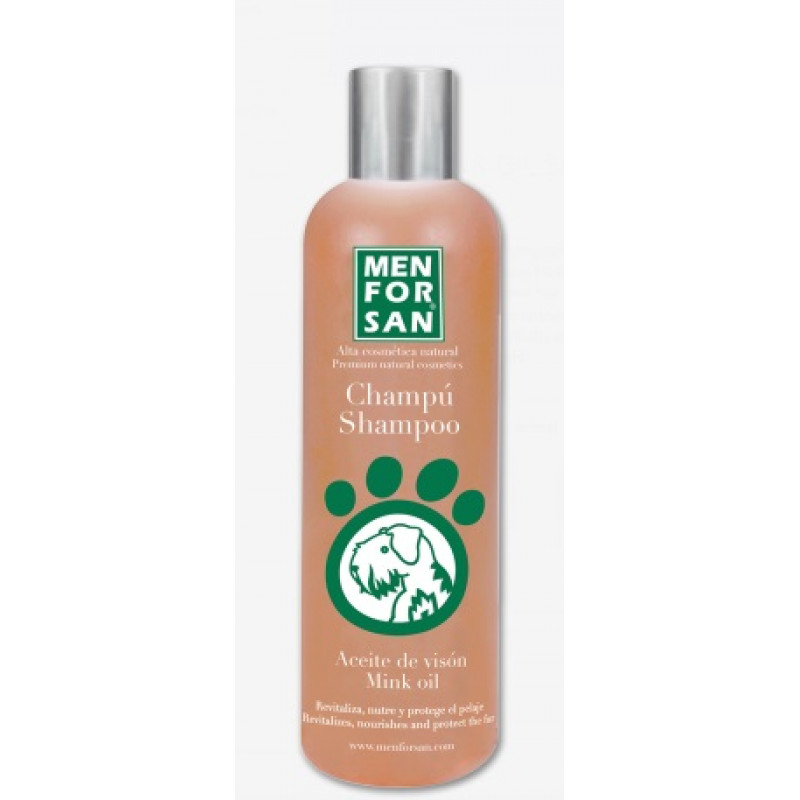 MEN FOR SAN Mink Oil Shampoo Dog, 300ml - šampūns ar ūdeļu eļļu 