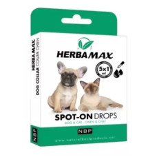 Herba Max Dog&Cat Spot-on Drops - pretparazītu pilieni suņiem un kaķiem