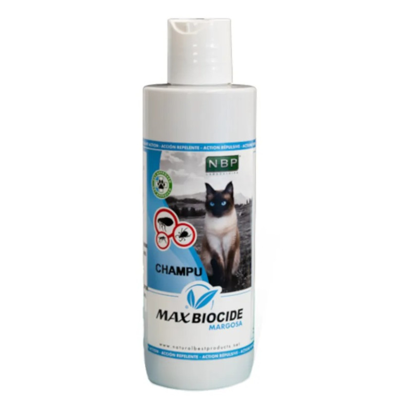 Max Biocide Margosa Shampoo Cat, 200ml - pretparazītu šampūns kaķiem