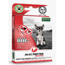 Max Pro Tek Dimeticone Dog Spot-On - dubultās iedarbības pretparazītu pilieni suņiem