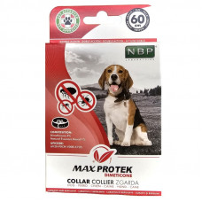 Max Pro Tek Dog Collar, 60cm - dubultās iedarbības pretparazītu kaklasiksna suņiem