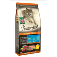 Primordial Adult Duck&Trout, 12kg - BEZGRAUDU sausā barība ar pīli un foreli pieaugušiem suņiem