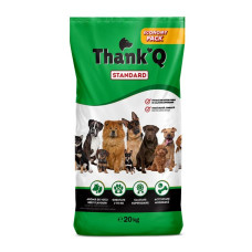 ThankQ Dog Standart Beef, 20kg - sausā barība ar liellopu pieaugušiem suņiem