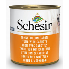 SCHESIR Dog Tuna with Carrots in Jelly, 285g - tuncis un burkāni želejā