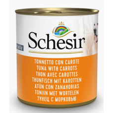 Schesir Dog Tuna with Carrots in Jelly, 285g - tuncis un burkāni želejā