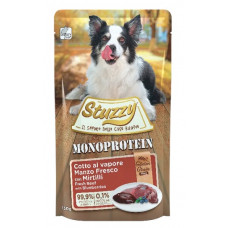 Stuzzy Monoprotein Grainfree Fresh Beef&Blueberries, 150g - bezgraudu sautēta svaiga liellopu gaļa ar mellenēm suņiem