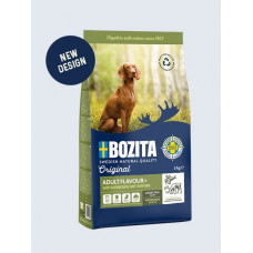 Bozita Original Adult Flavour Plus, 12kg - bezkviešu sausā barība ar ziemeļbriedi izvēlīgiem suņiem