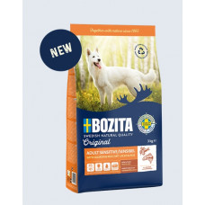 Bozita Original Sensitive Skin & Coat, 12kg - bezkviešu sausā barība ar vistu un zivīm pieaugušiem suņiem ar jūtīgu ādu un spalvu
