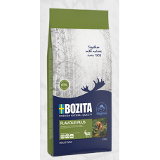 Bozita Flavour Plus, 12kg - sausā barība ar ziemeļbriedi izvēlīgiem suņiem