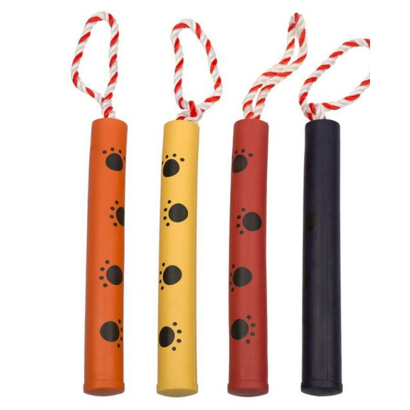 Duvo Plus Rubber Biting Stick with Rope, 25cm - gumijas stienis ar cilpu