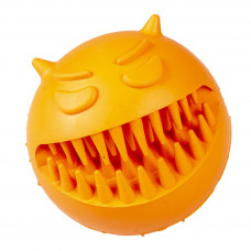 Duvo Plus Angry Face Ball Orange, 7cm - gumijas bumbiņa