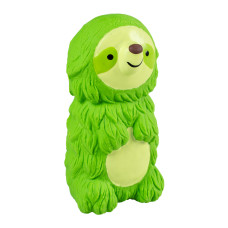 Duvo Plus Latex Sloth Green, 13cm - lateksa pīkstošs sliņķis