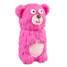 Duvo Plus Latex Bear Pink, 13cm - латексный пищащий медведь