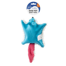 Duvo Plus Plush & Latex Flying Squirrel Blue, 31cm - шуршащая белка-летяга с пищалкой
