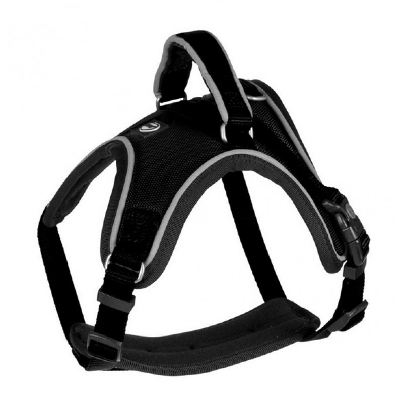Duvo Plus Explor West Harness Black XXL, 80-100cm - ergonomiska krūšu siksna