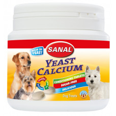 SANAL Yeast Calcium, 350g - rauga un kalcija vitamīni suņiem
