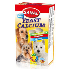 SANAL Yeast Calcium, 100g - rauga un kalcija vitamīni suņiem