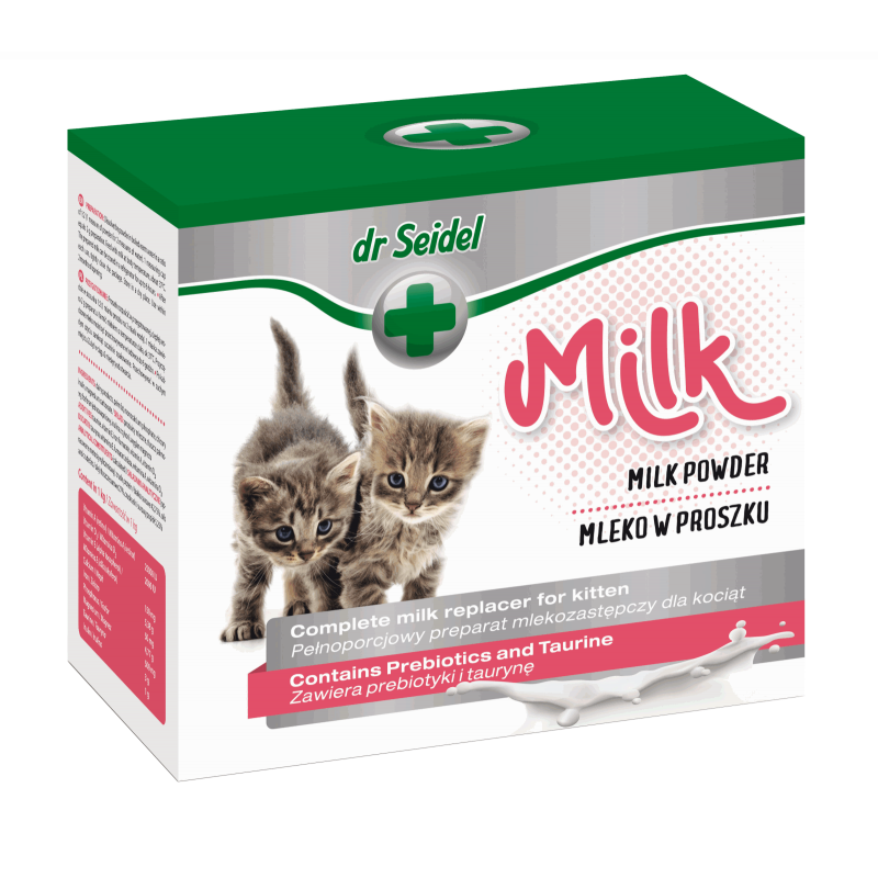 Dr.Seidel Milk Powder Kitten, 200g - mātes piena aizvietotājs kaķēniem