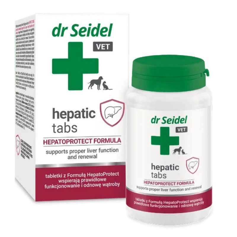 Dr.Seidel Vet Hepatic Tabs, 80tbl/128g - aknu veselībai un reģenerācijai