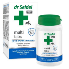 Dr.Seidel Vet Multi Tabs, 80tbl/128g - vitamīni vispārējai veselībai, imunitātei, vielmaiņai, ādai un kažokam
