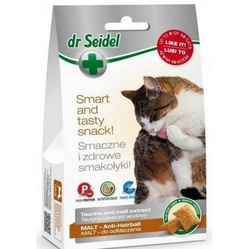 Dr.Seidel Snacks Anti-Harball, 50g - pret spalvu kamoliem gremošanas traktā