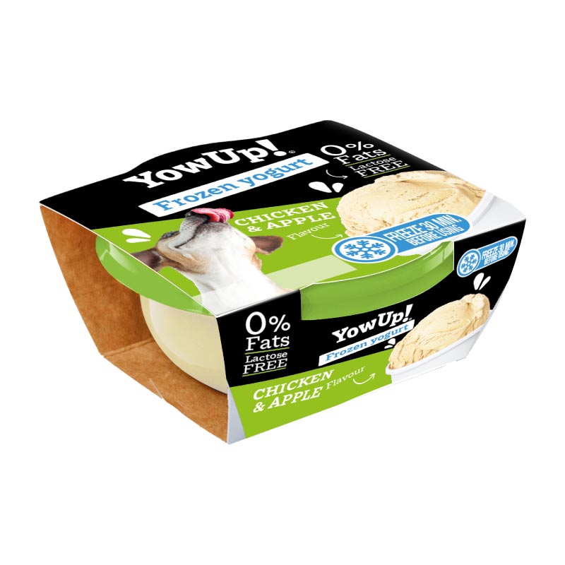 Yow Up Ice Cream Chicken & Apple, 110g - vistas un ābolu saldējums 