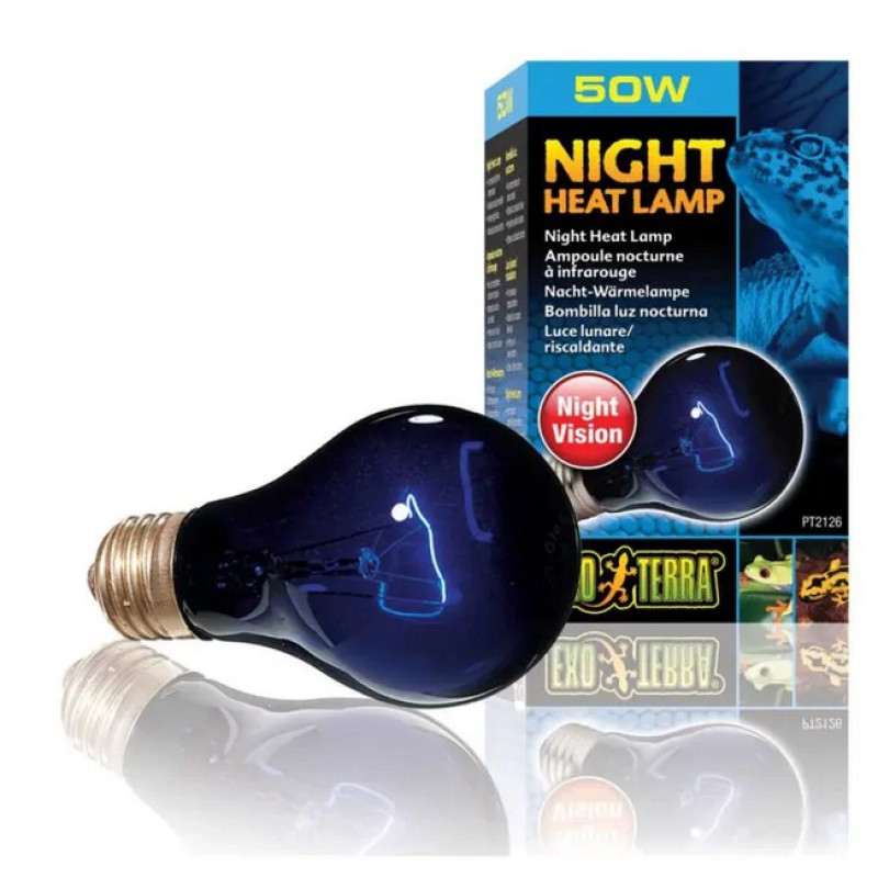Exo Terra Night Heat Lamp, 50W - mēnessgaismu imitējošā spuldze