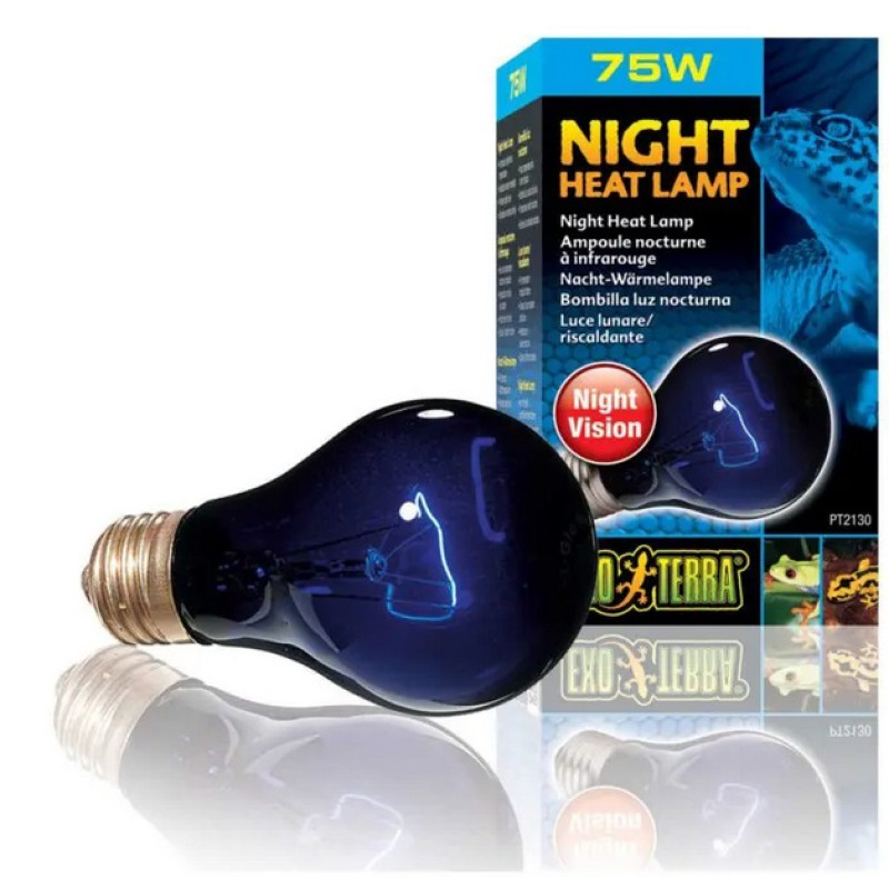 Exo Terra Night Heat Lamp, 75W - mēnessgaismu imitējošā spuldze