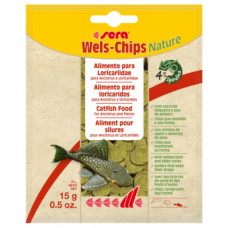 % SERA Wels-Chips Nature, 15g - barība samiem – čipši