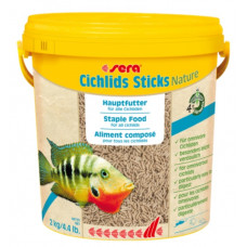 SERA Cichlids Sticks Nature, 10L/2kg - barība cihlīdam - nūjiņas