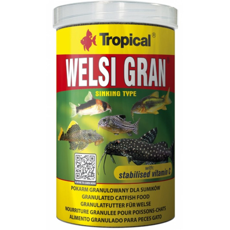 Tropical Welsi Gran, 100ml/65g - grimstošas granulas samiem