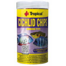 Tropical Cichlid Chips, 5L/2.6kg - lēni grimstoši, krāsu pastiprinoši čipsi cihlīdām